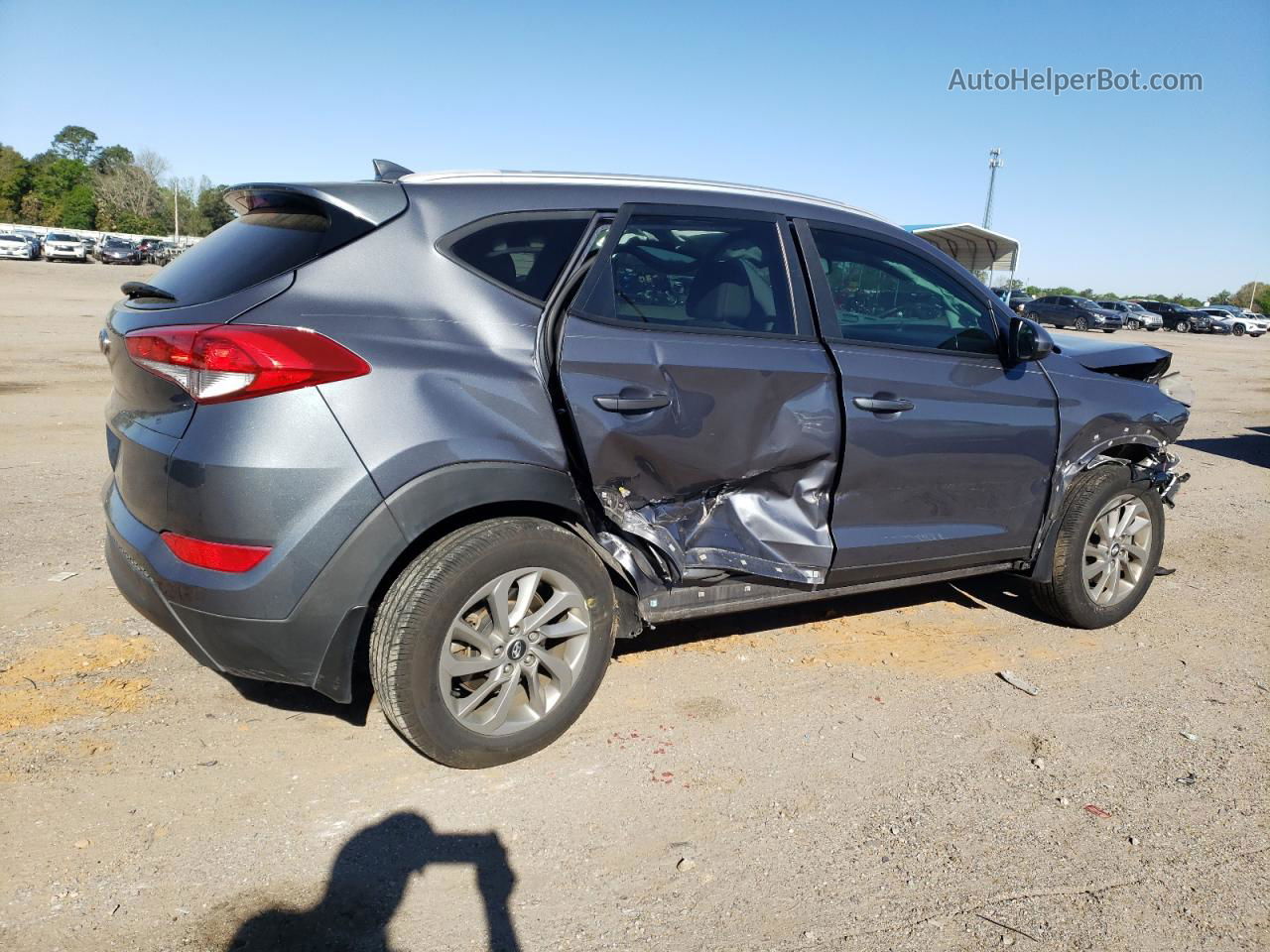 2018 Hyundai Tucson Sel Gray vin: KM8J33A4XJU610427