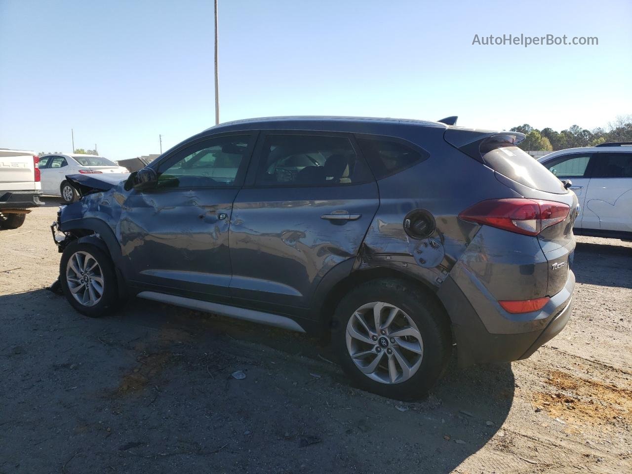 2018 Hyundai Tucson Sel Серый vin: KM8J33A4XJU610427