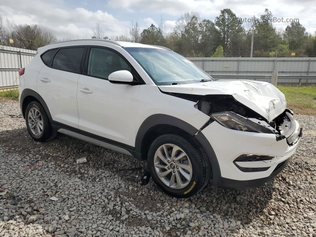 2018 Hyundai Tucson Sel White vin: KM8J33A4XJU614431