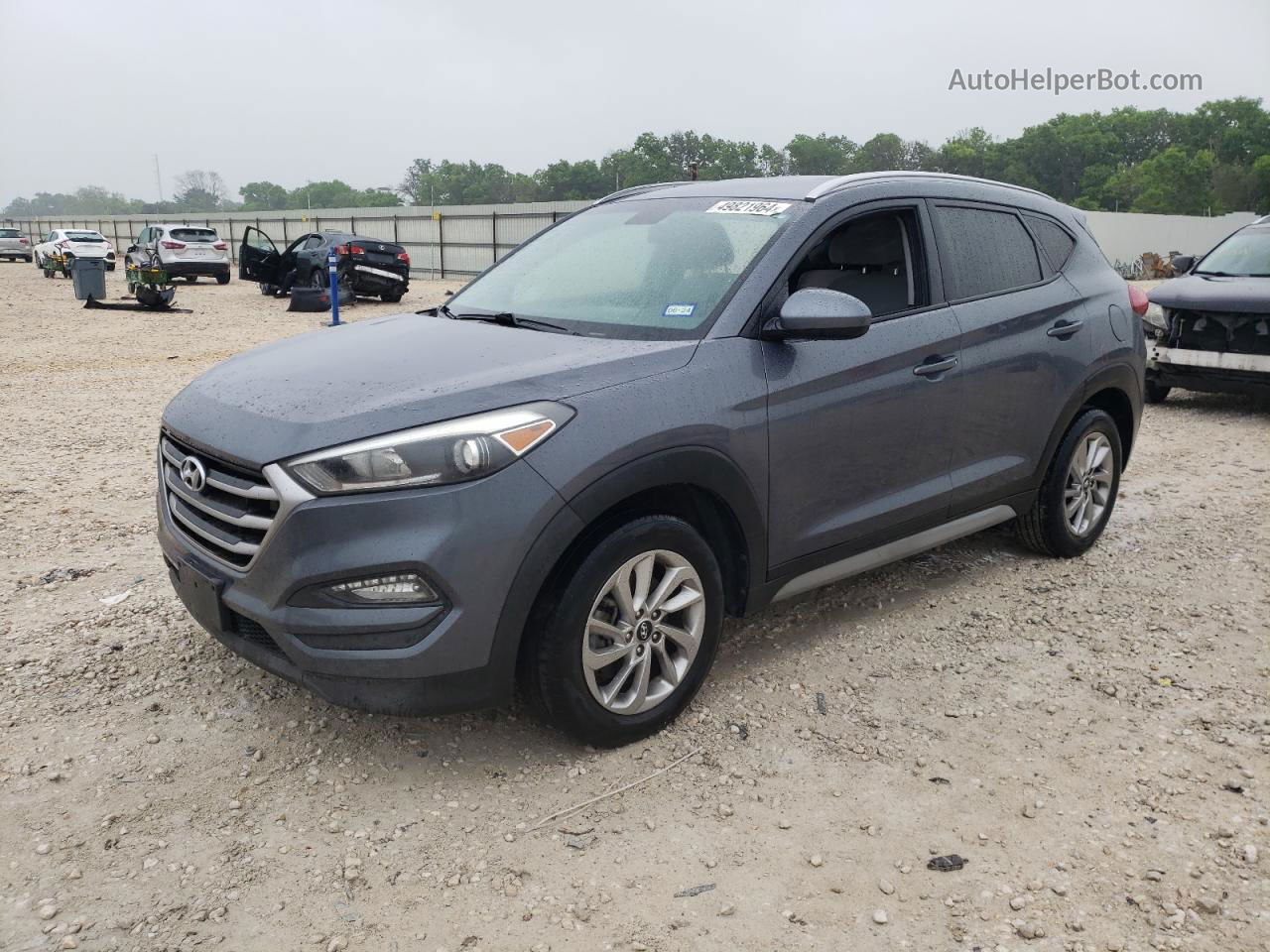 2018 Hyundai Tucson Sel Gray vin: KM8J33A4XJU621797