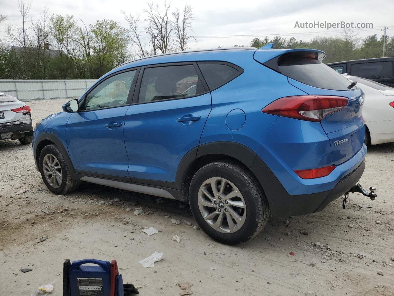 2018 Hyundai Tucson Sel Синий vin: KM8J33A4XJU628300