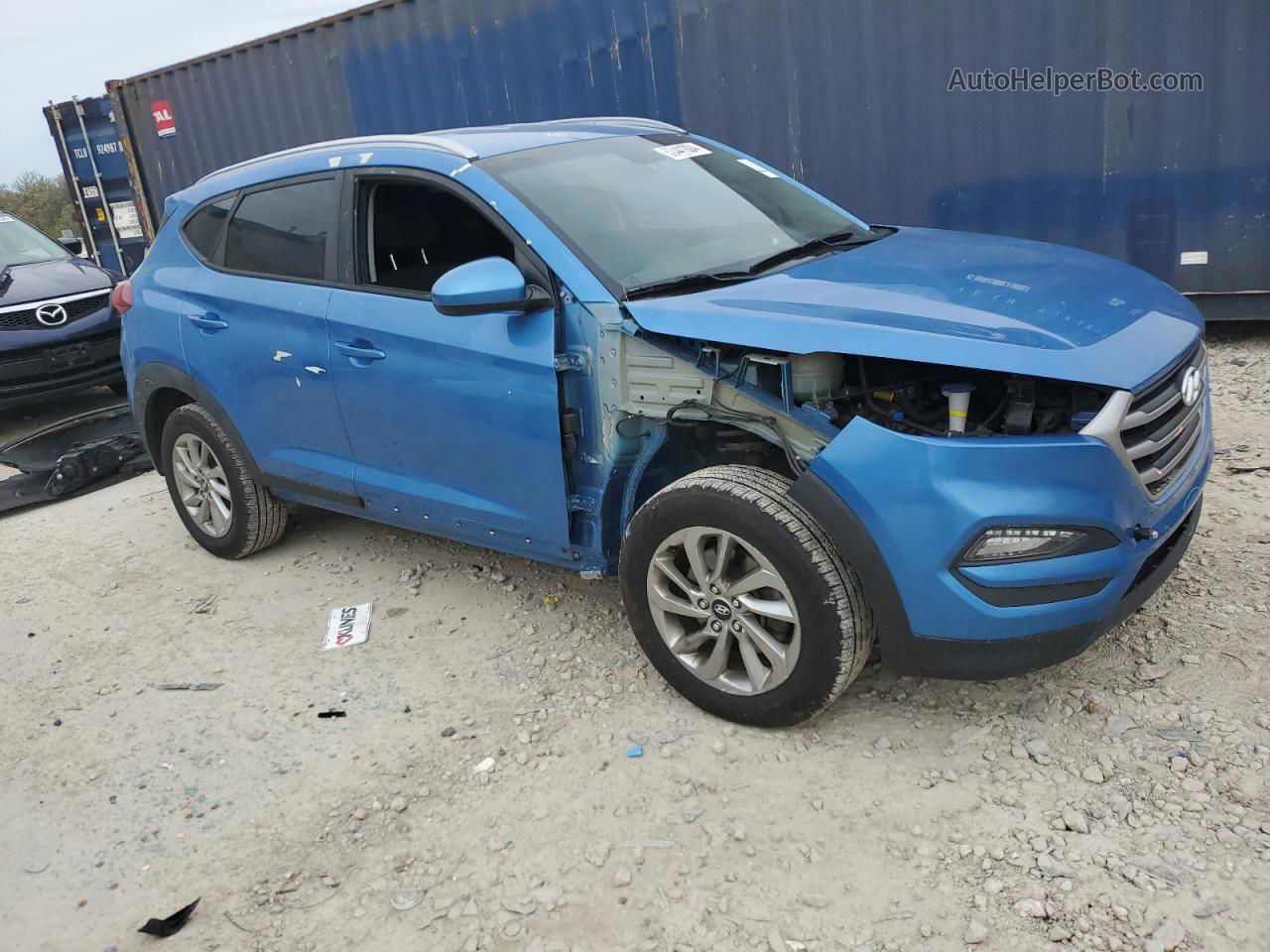 2018 Hyundai Tucson Sel Синий vin: KM8J33A4XJU628300