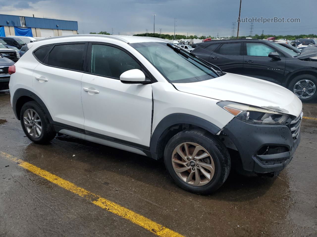 2018 Hyundai Tucson Sel White vin: KM8J33A4XJU670496