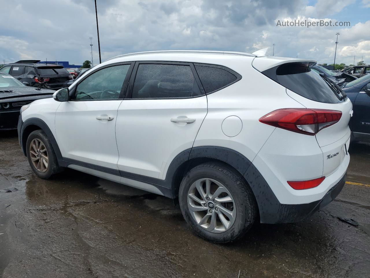 2018 Hyundai Tucson Sel White vin: KM8J33A4XJU670496