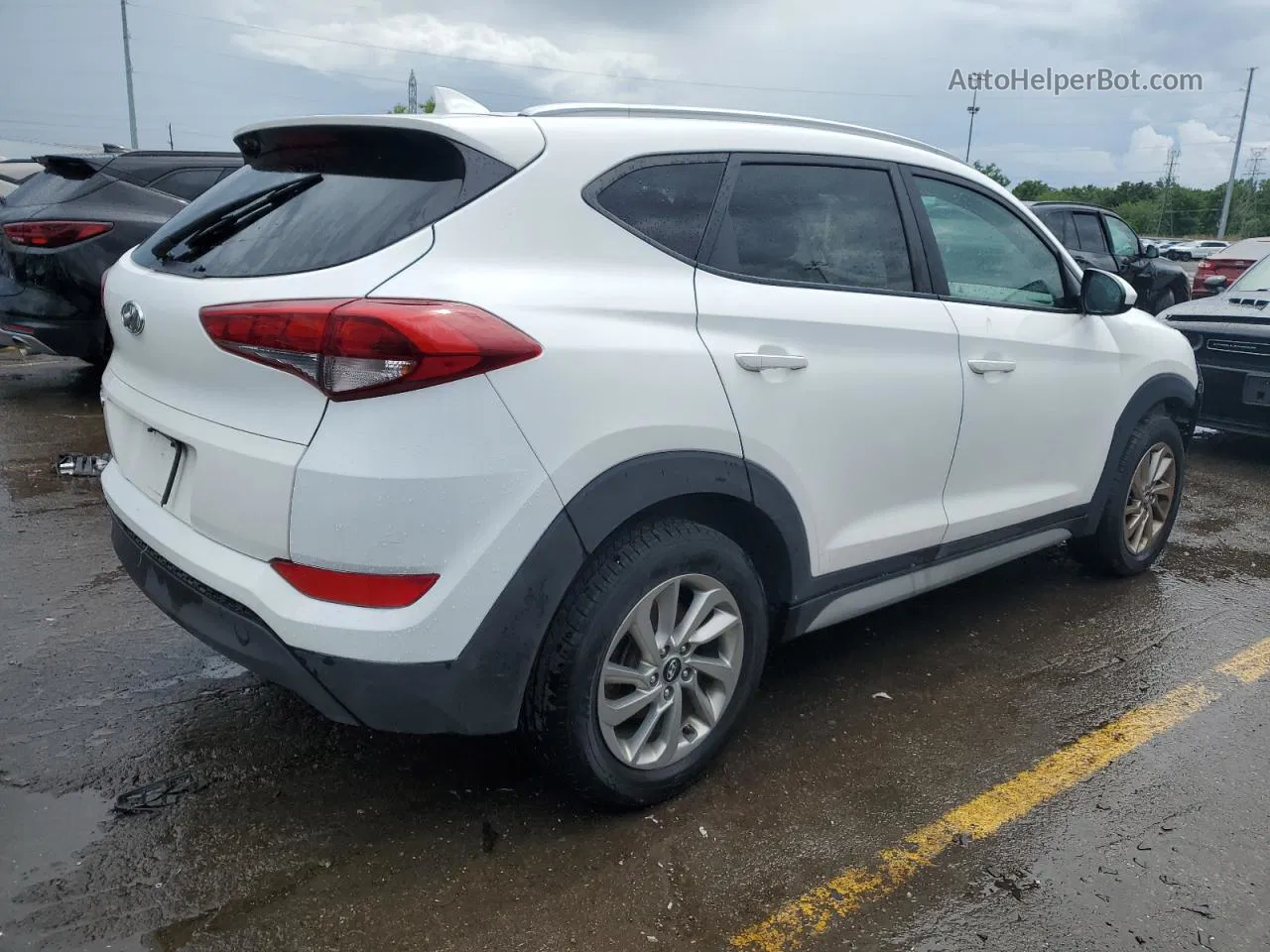 2018 Hyundai Tucson Sel White vin: KM8J33A4XJU670496