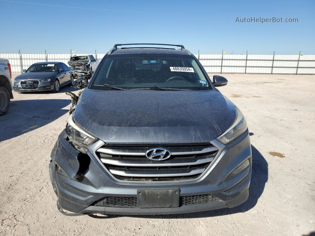 2018 Hyundai Tucson Sel Gray vin: KM8J33A4XJU675326