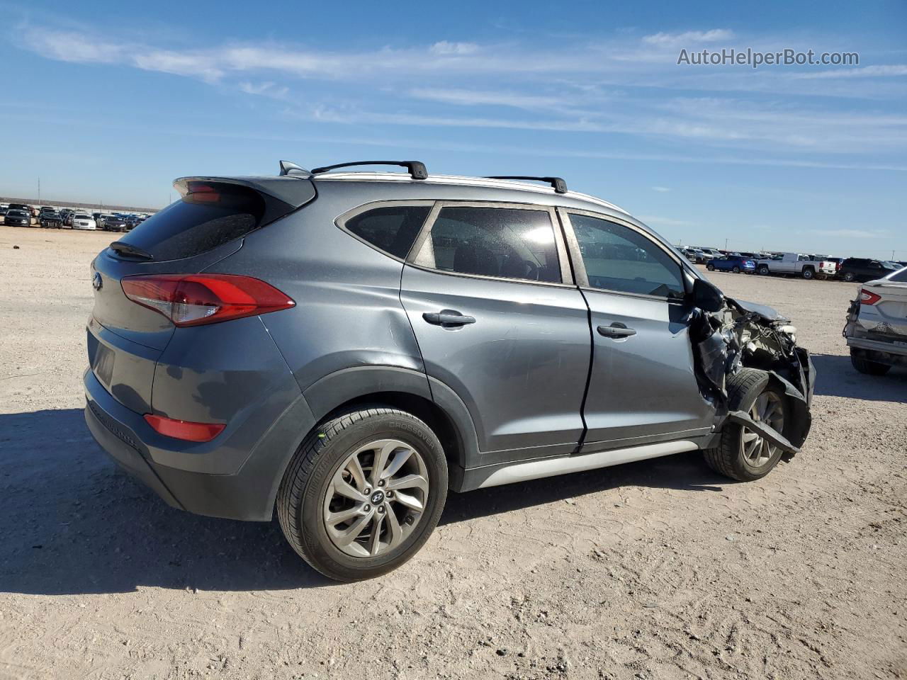 2018 Hyundai Tucson Sel Gray vin: KM8J33A4XJU675326