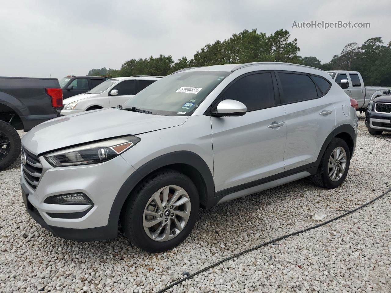 2018 Hyundai Tucson Sel Silver vin: KM8J33A4XJU712617