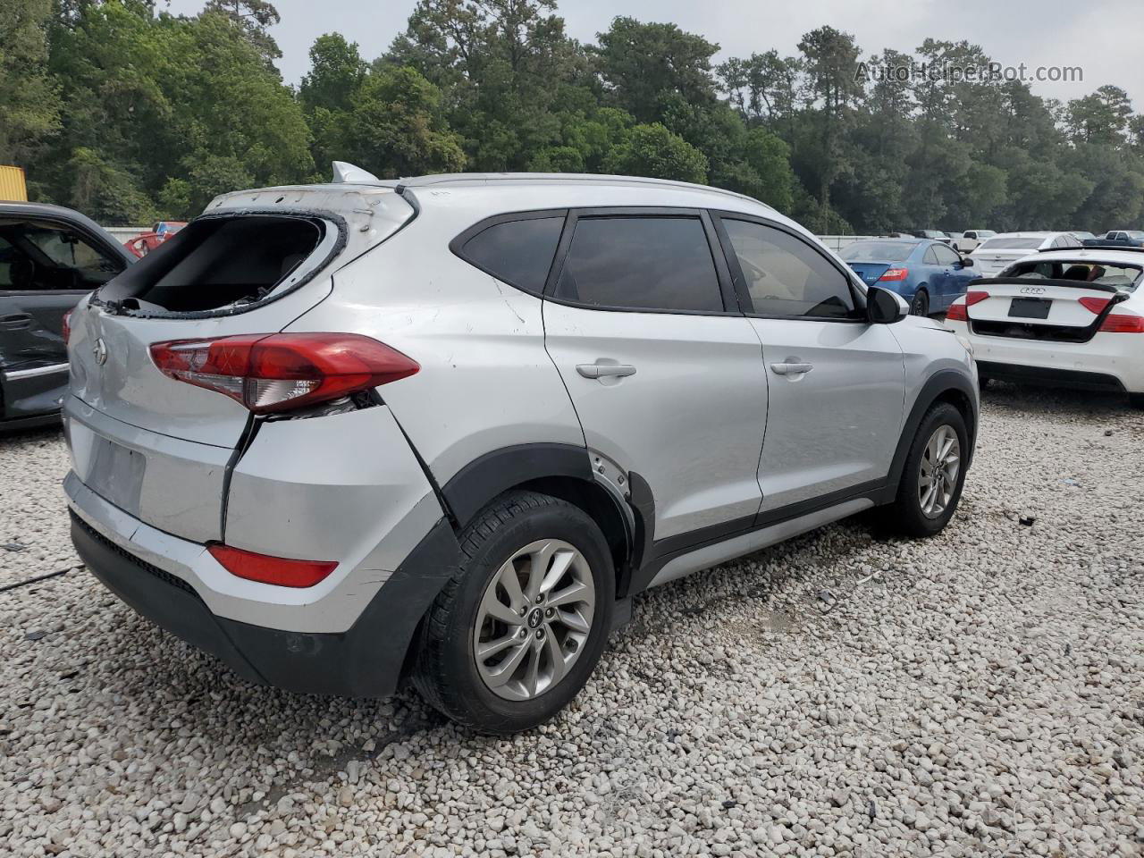 2018 Hyundai Tucson Sel Silver vin: KM8J33A4XJU712617