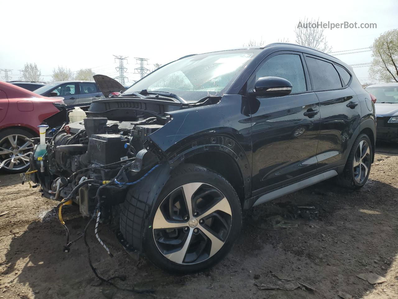 2018 Hyundai Tucson Sport Black vin: KM8J33AL1JU800723