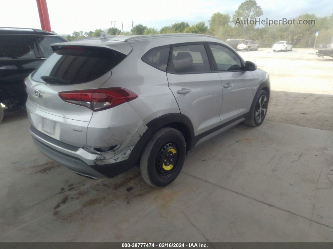 2018 Hyundai Tucson Sport Серебряный vin: KM8J33AL9JU734843