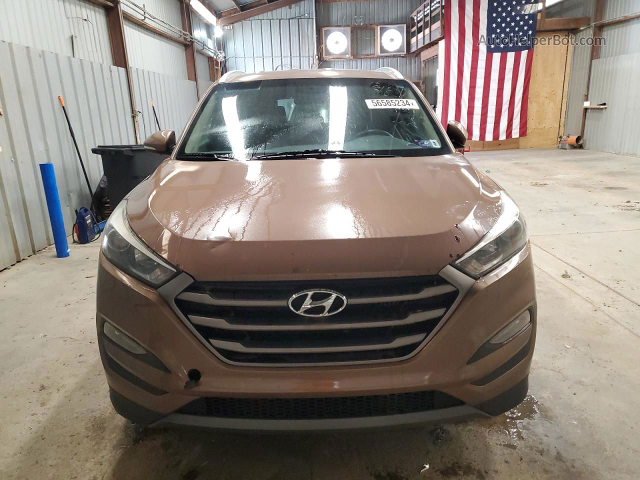 2016 Hyundai Tucson Limited Brown vin: KM8J3CA20GU096689