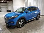 2017 Hyundai Tucson Limited Blue vin: KM8J3CA20HU311845