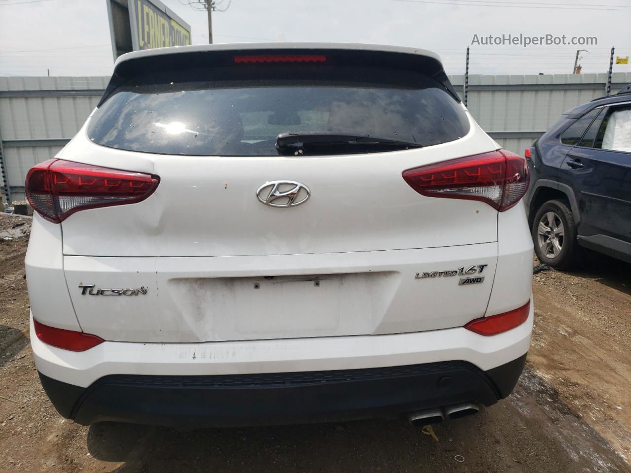 2017 Hyundai Tucson Limited Белый vin: KM8J3CA20HU319539