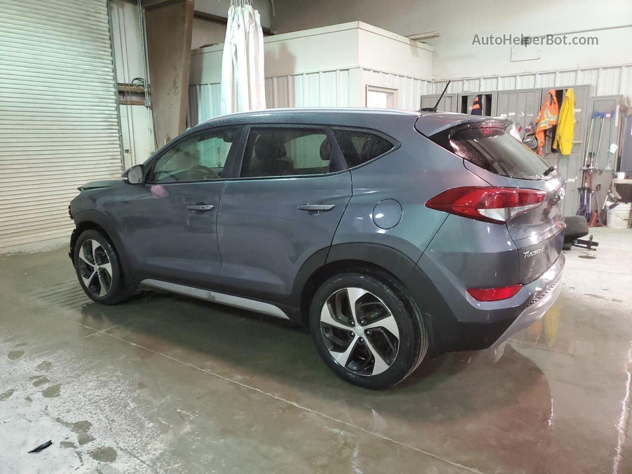 2017 Hyundai Tucson Limited Gray vin: KM8J3CA20HU329939