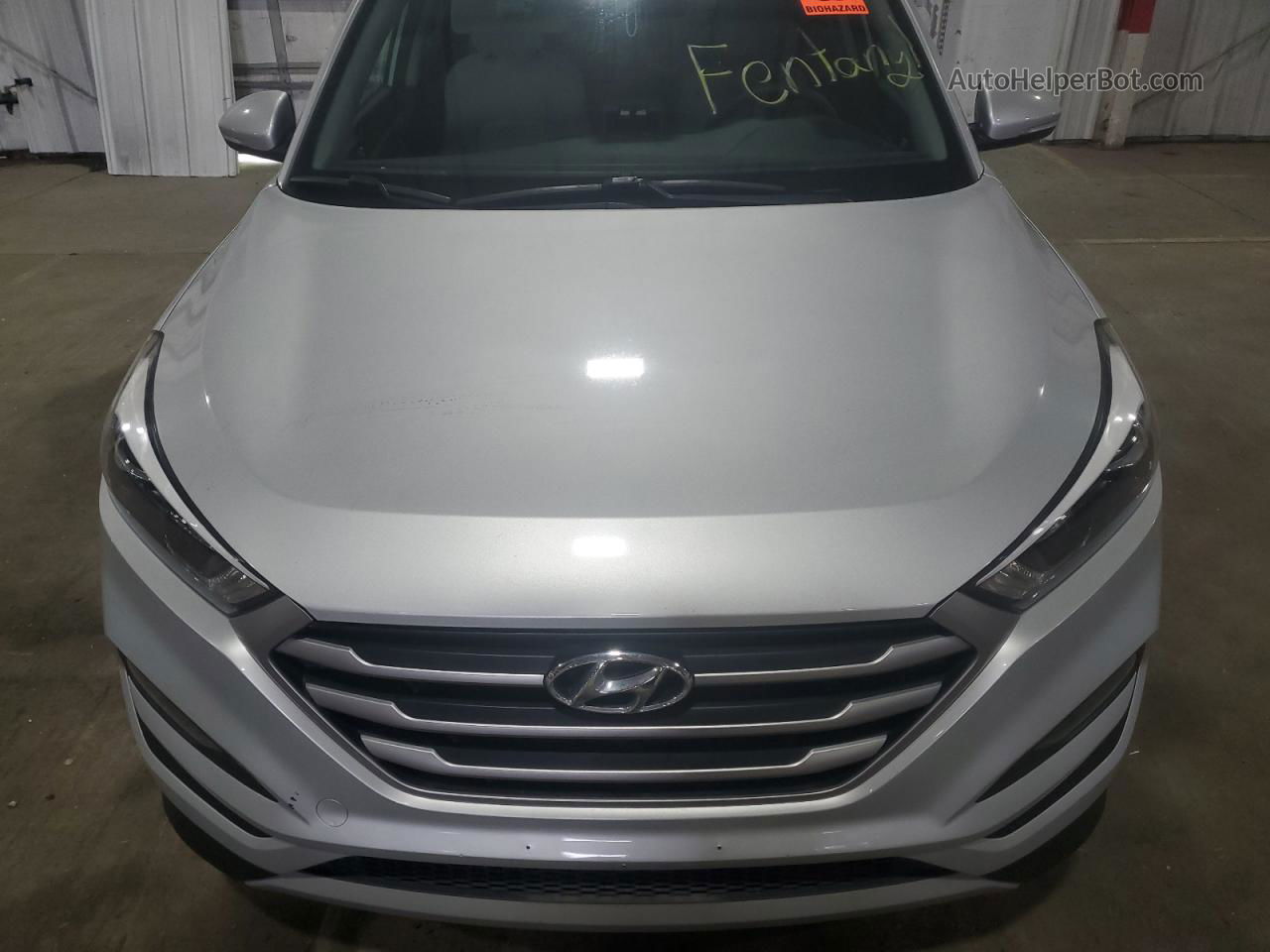 2017 Hyundai Tucson Limited Серебряный vin: KM8J3CA20HU337345