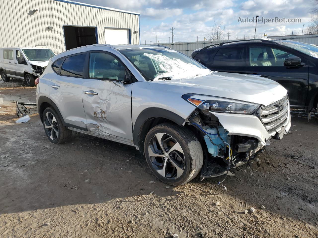 2017 Hyundai Tucson Limited Silver vin: KM8J3CA20HU400413