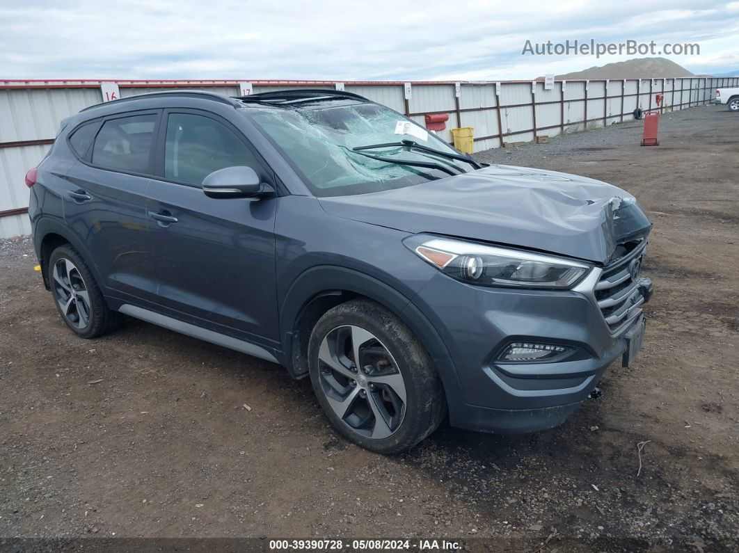 2018 Hyundai Tucson Value Gray vin: KM8J3CA20JU825927