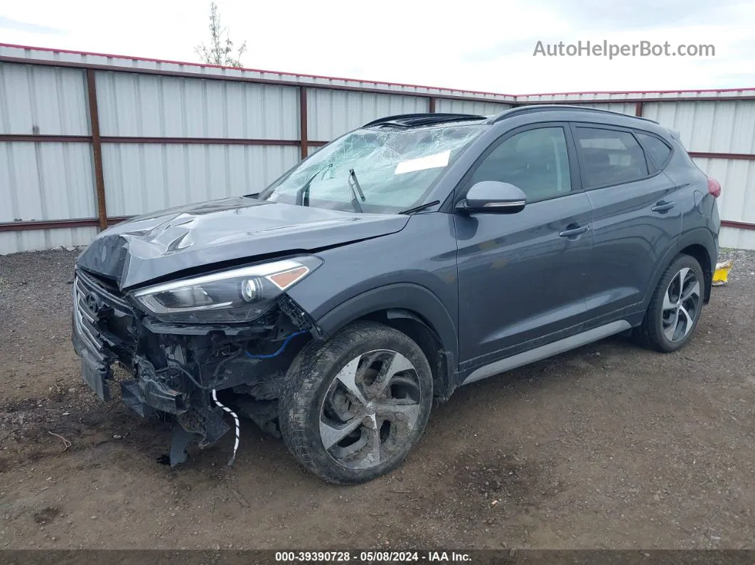 2018 Hyundai Tucson Value Gray vin: KM8J3CA20JU825927