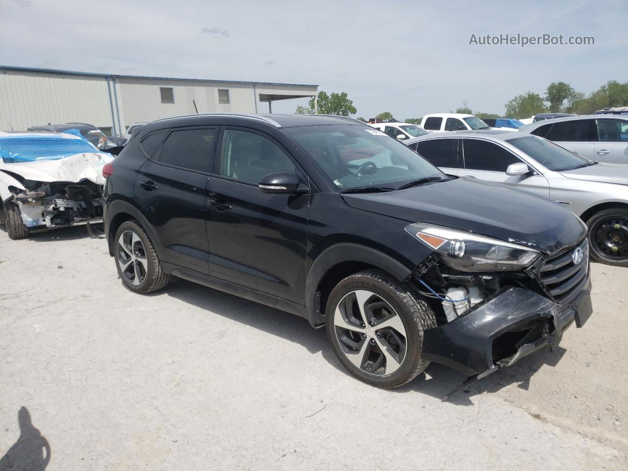 2016 Hyundai Tucson Limited Black vin: KM8J3CA21GU030491