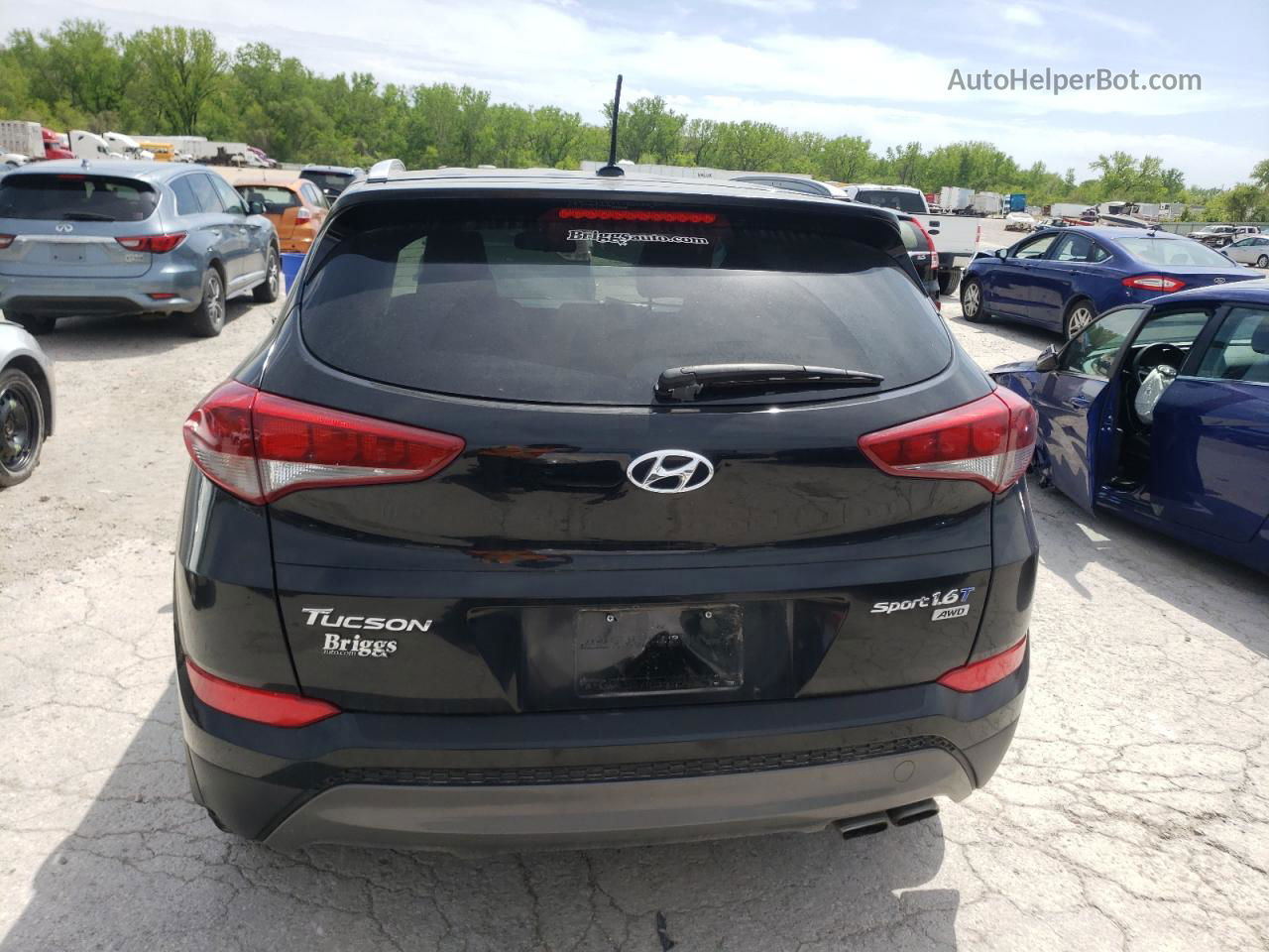 2016 Hyundai Tucson Limited Black vin: KM8J3CA21GU030491