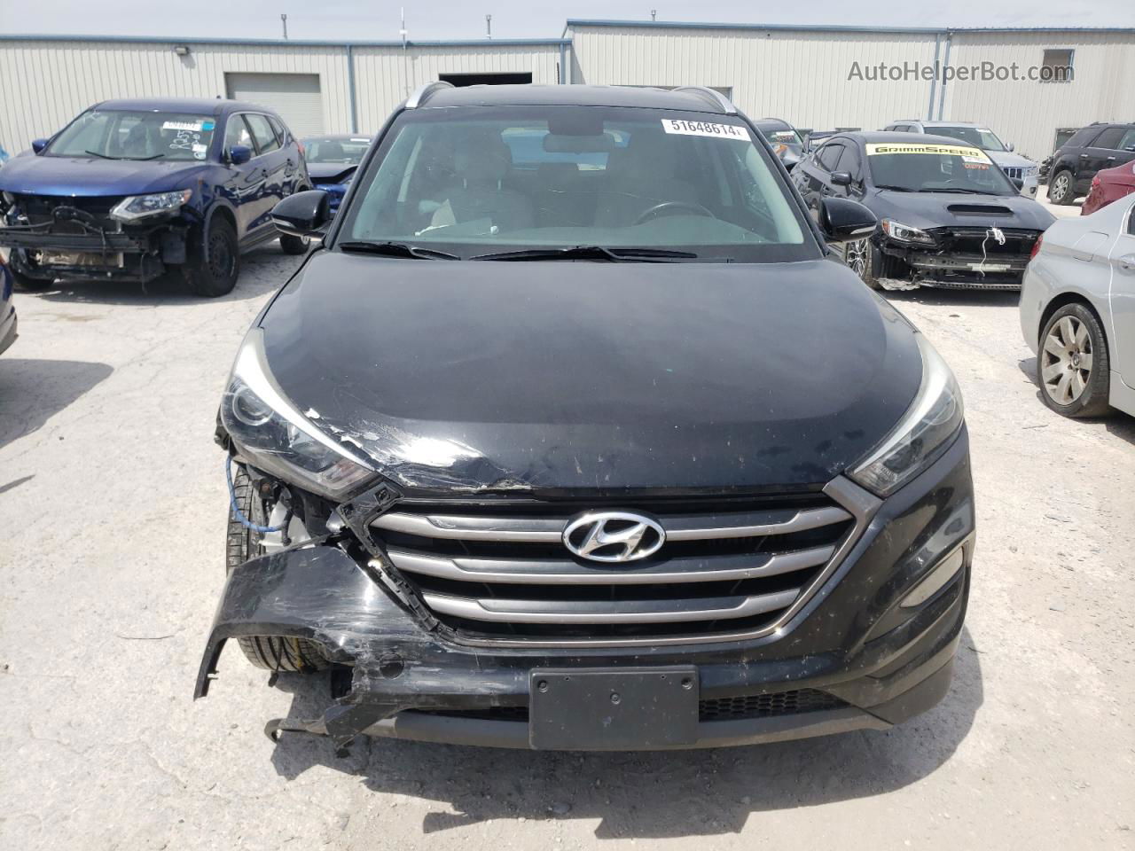 2016 Hyundai Tucson Limited Black vin: KM8J3CA21GU030491