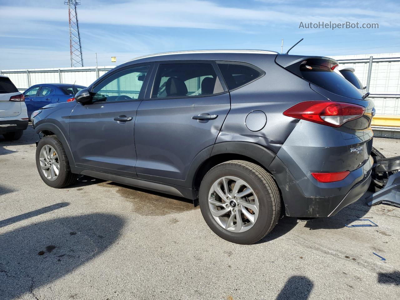 2016 Hyundai Tucson Limited Blue vin: KM8J3CA21GU061014