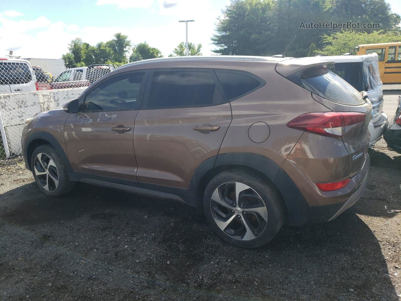 2016 Hyundai Tucson Limited Brown vin: KM8J3CA21GU073163