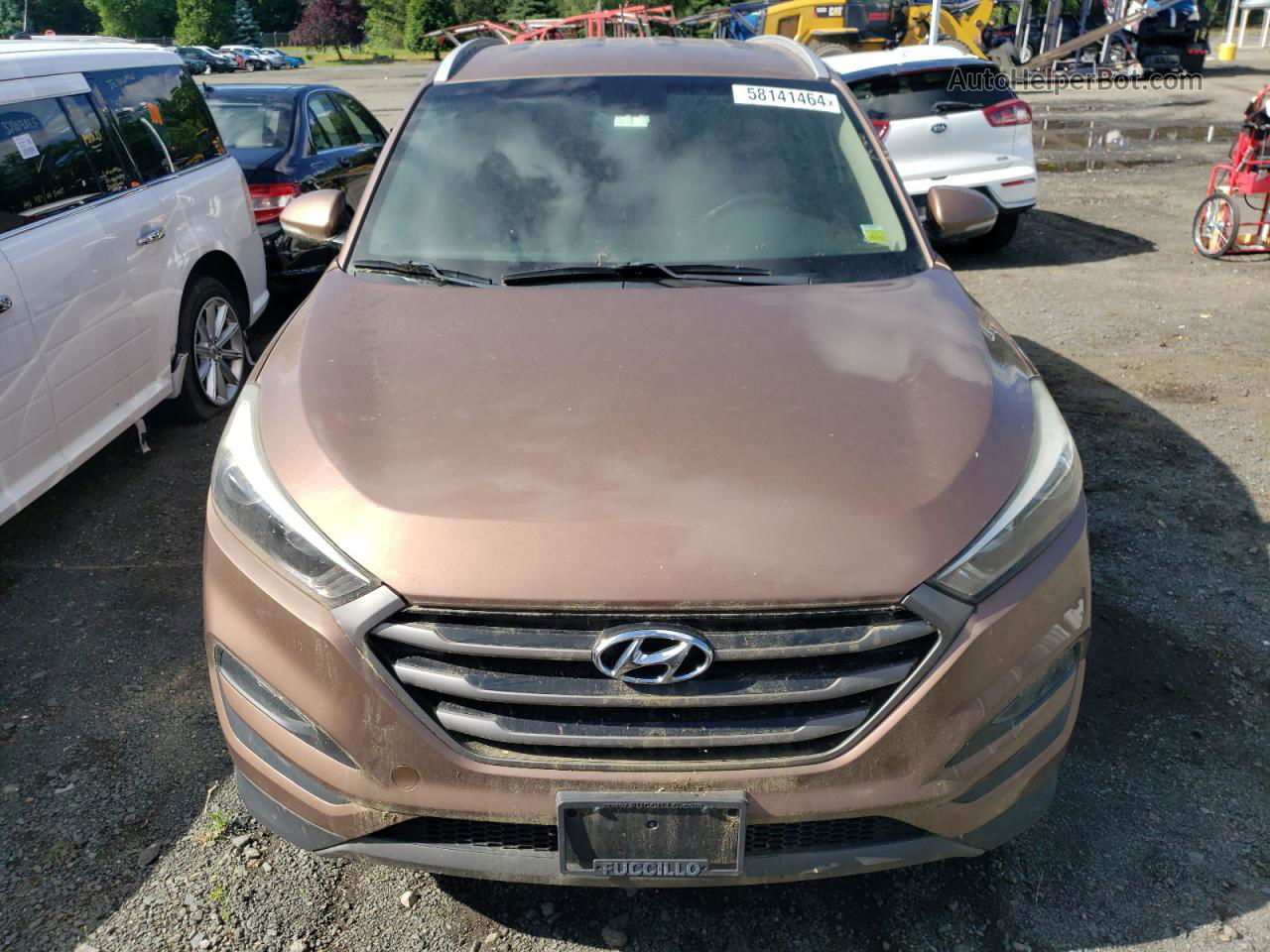 2016 Hyundai Tucson Limited Brown vin: KM8J3CA21GU073163