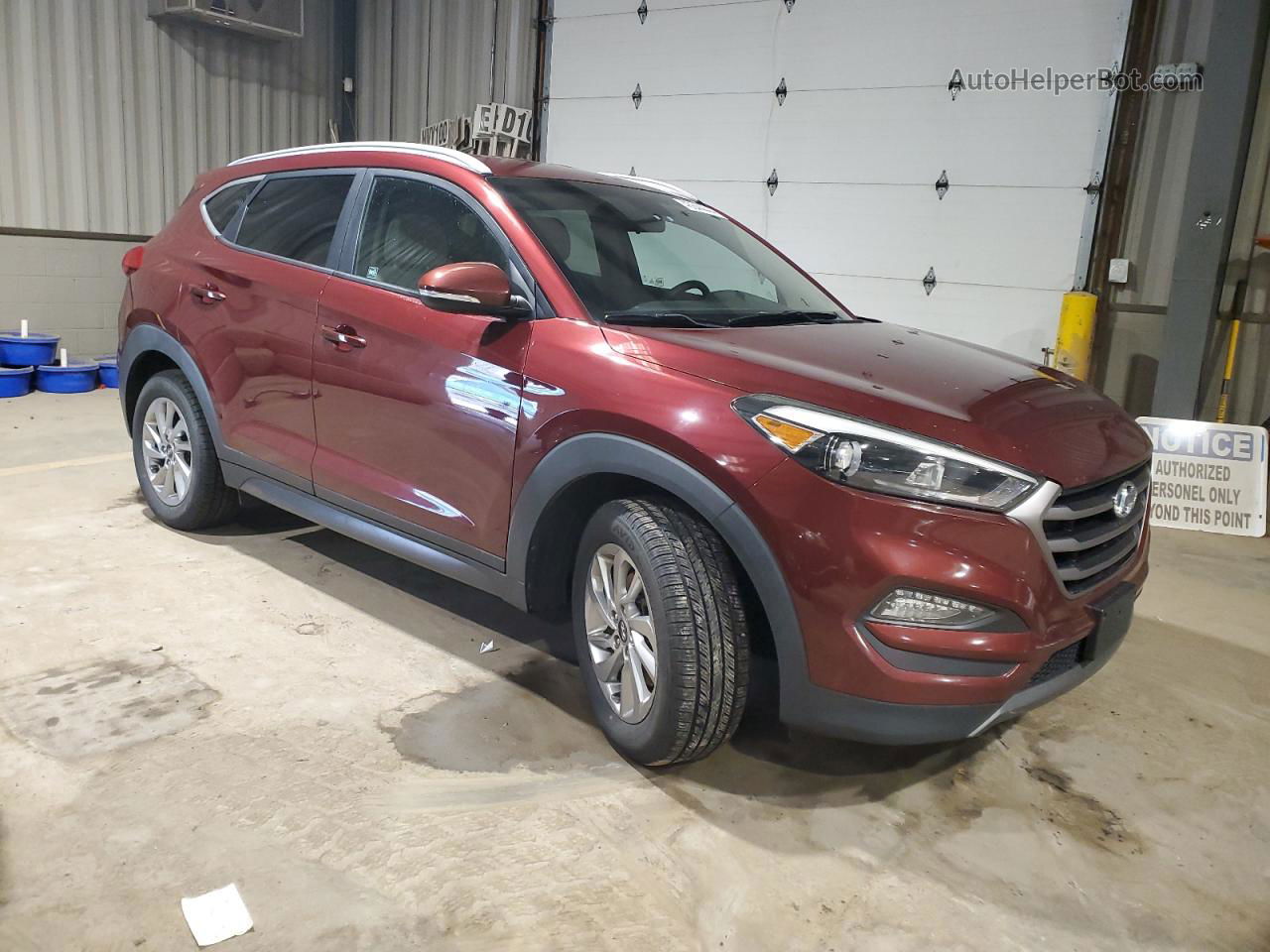 2016 Hyundai Tucson Limited Бордовый vin: KM8J3CA21GU188085