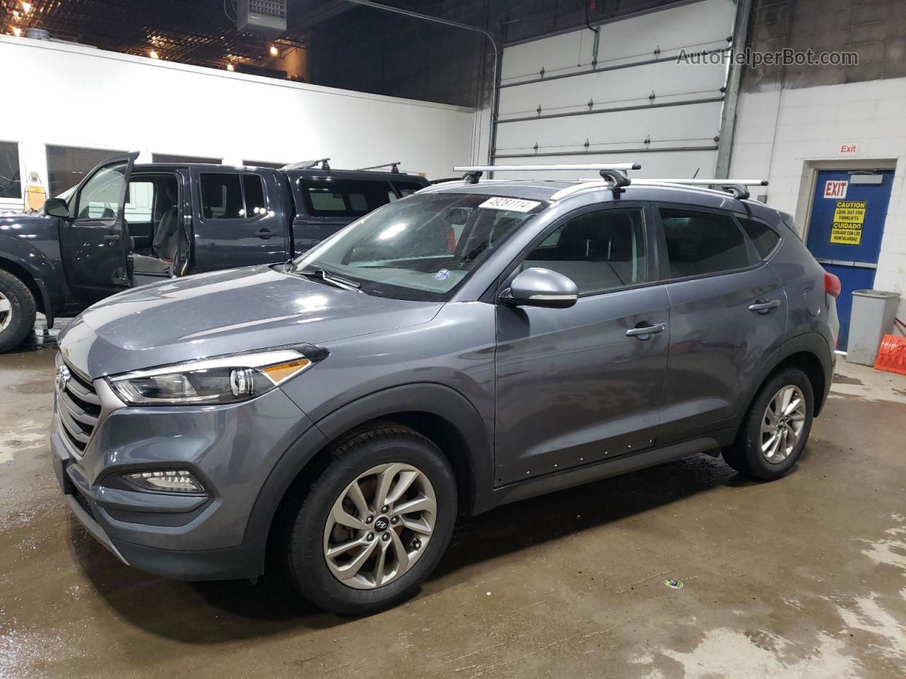 2016 Hyundai Tucson Limited Gray vin: KM8J3CA21GU221621