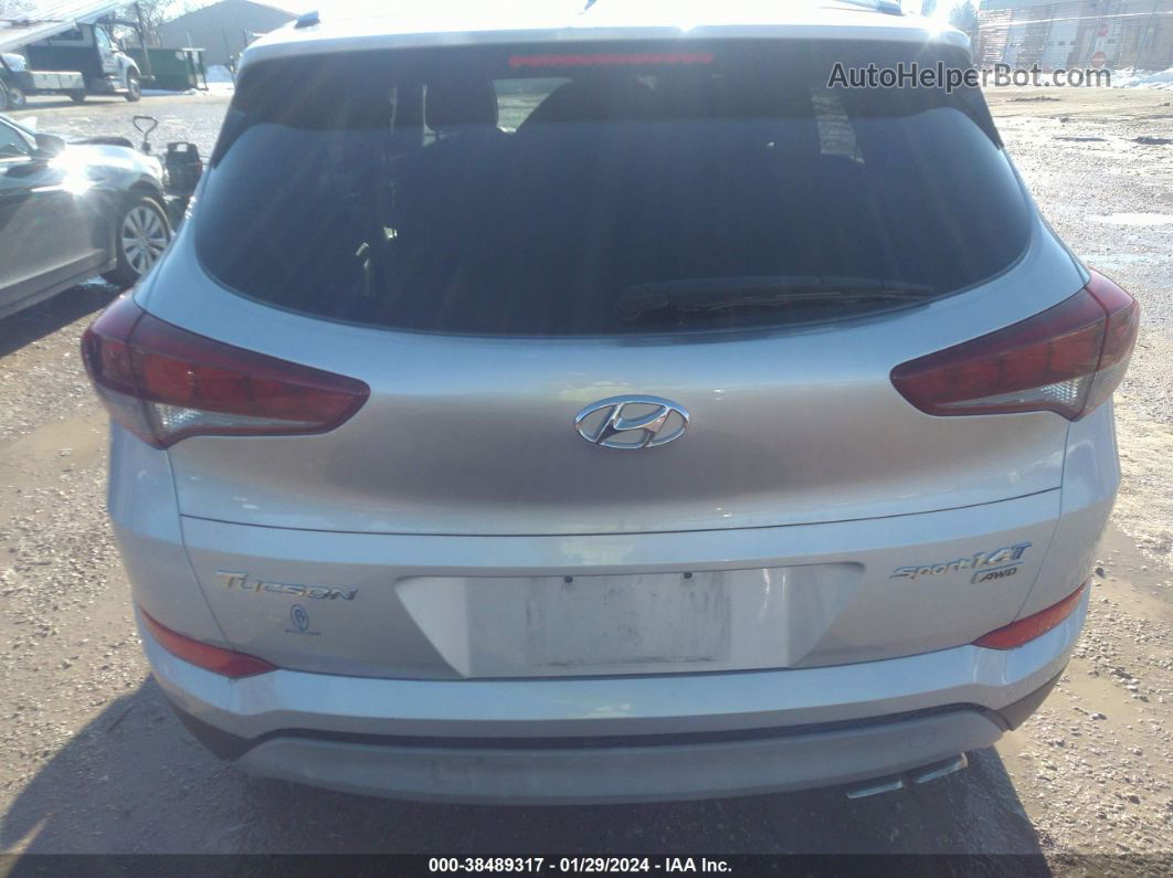 2017 Hyundai Tucson Sport Серебряный vin: KM8J3CA21HU277088