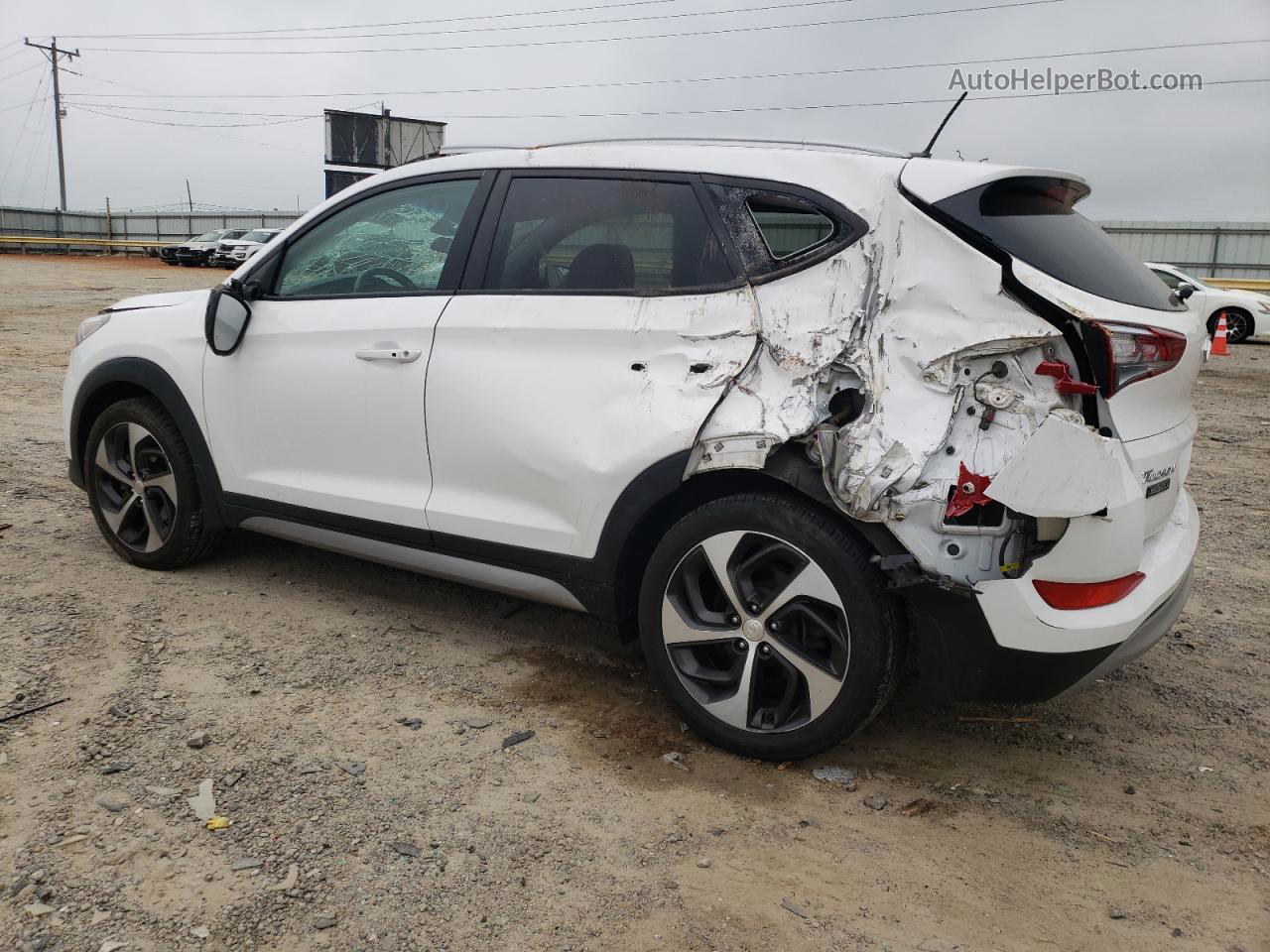 2017 Hyundai Tucson Limited White vin: KM8J3CA21HU279925