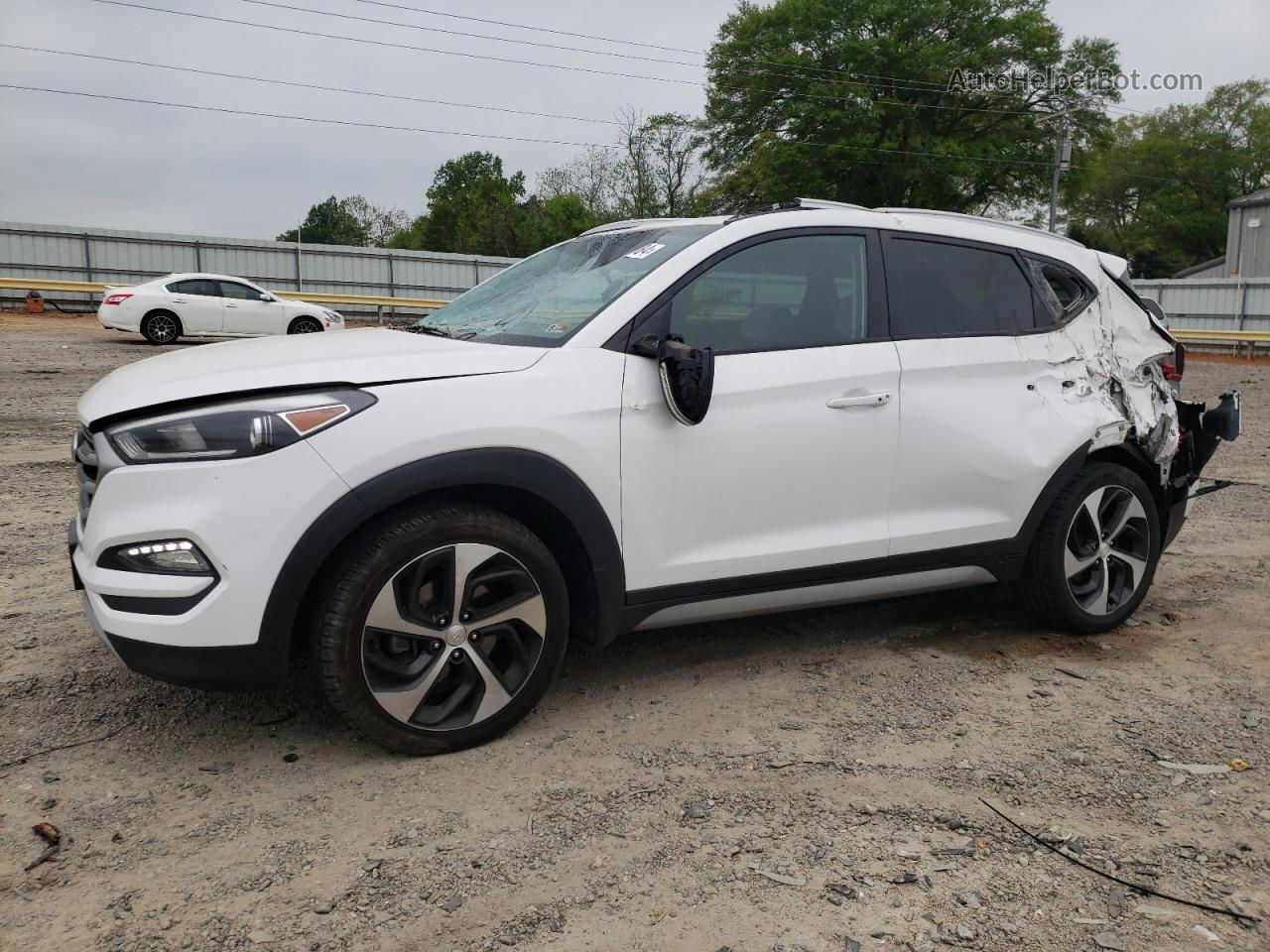 2017 Hyundai Tucson Limited White vin: KM8J3CA21HU279925