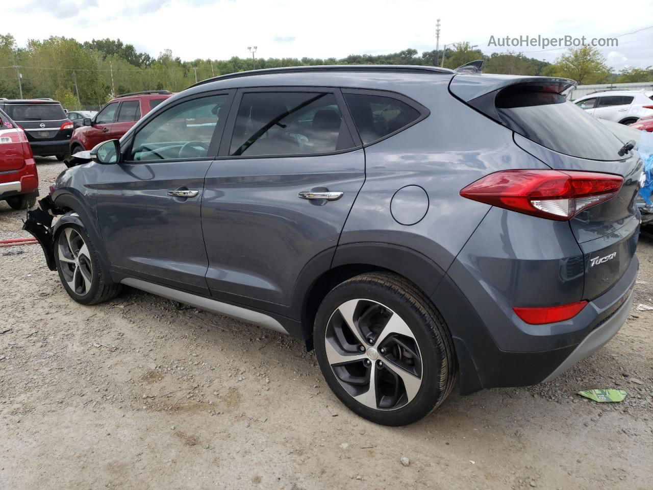 2017 Hyundai Tucson Limited Gray vin: KM8J3CA21HU284428