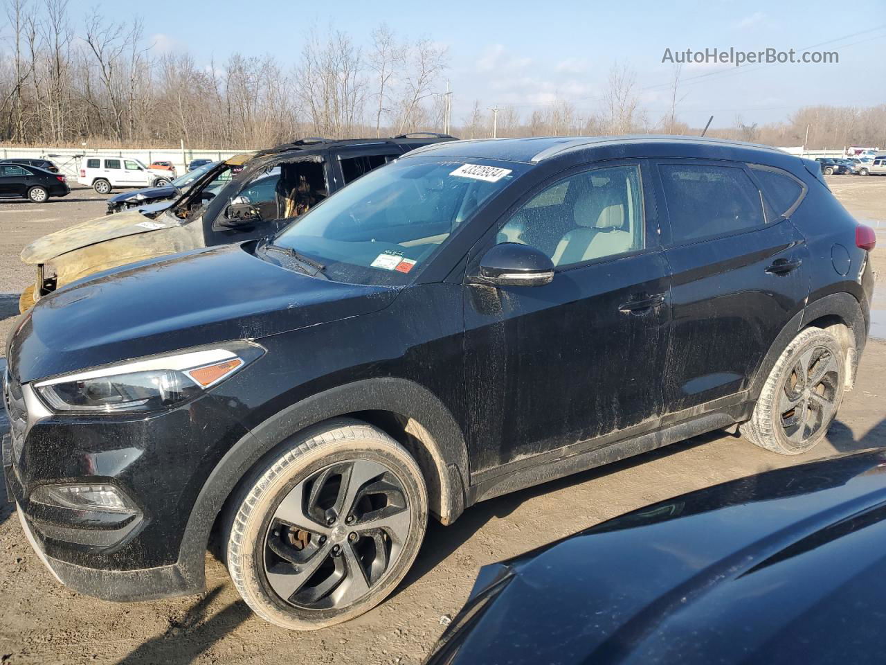 2017 Hyundai Tucson Limited Black vin: KM8J3CA21HU300093