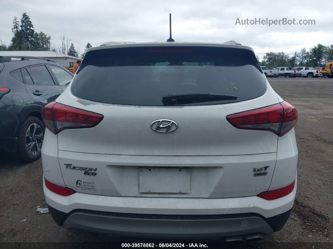 2017 Hyundai Tucson Eco White vin: KM8J3CA21HU342165