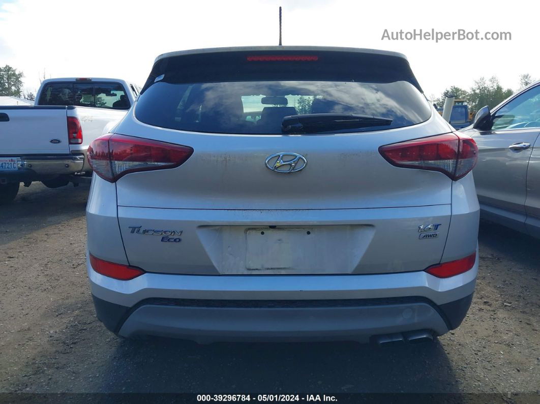 2017 Hyundai Tucson Eco Silver vin: KM8J3CA21HU370614