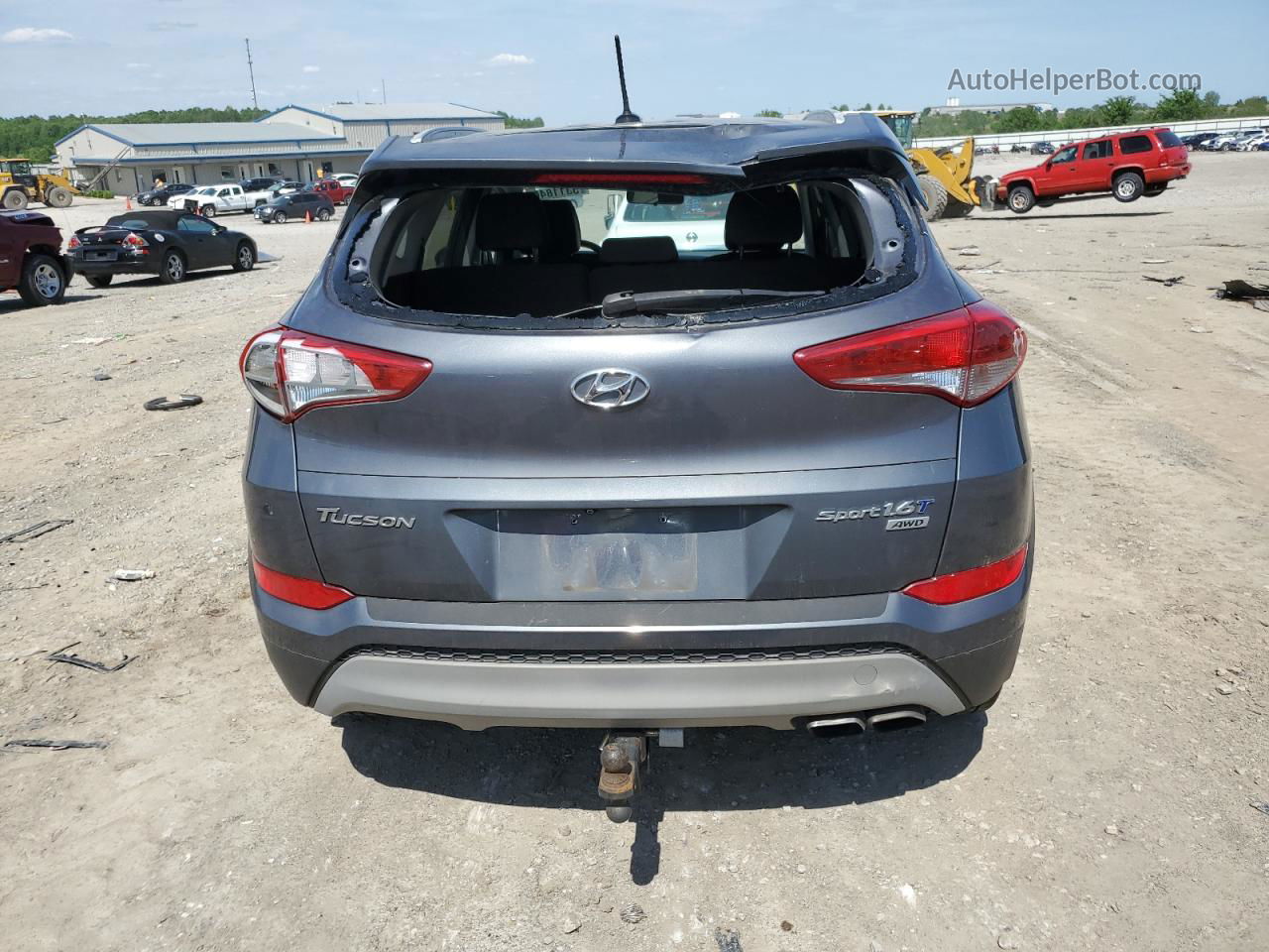 2017 Hyundai Tucson Limited Угольный vin: KM8J3CA21HU462242