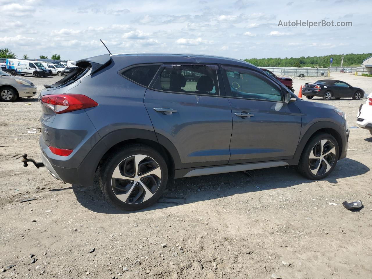 2017 Hyundai Tucson Limited Charcoal vin: KM8J3CA21HU462242