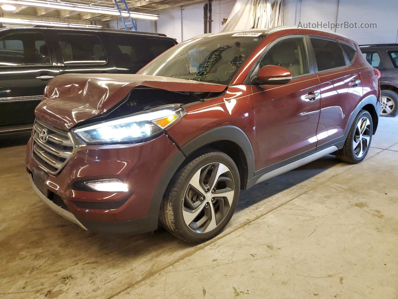 2017 Hyundai Tucson Limited Red vin: KM8J3CA21HU501833