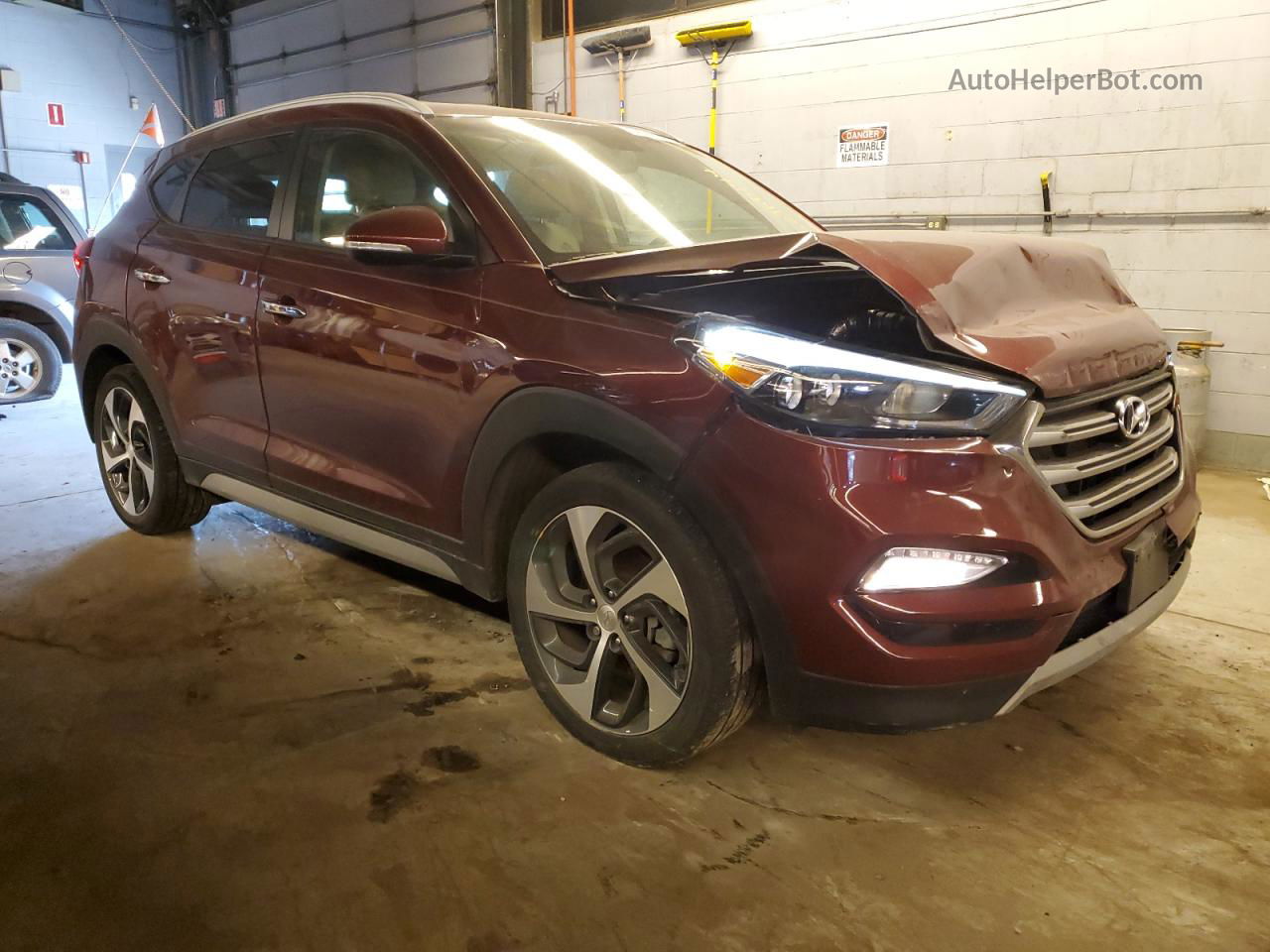 2017 Hyundai Tucson Limited Red vin: KM8J3CA21HU501833