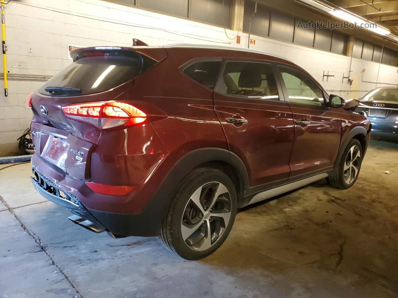 2017 Hyundai Tucson Limited Red vin: KM8J3CA21HU501833