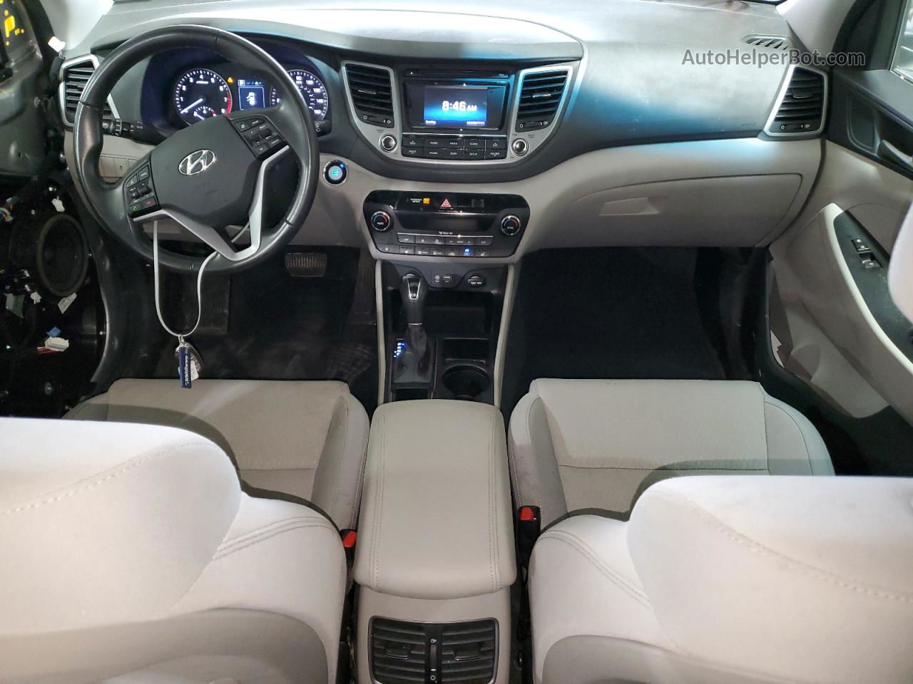 2017 Hyundai Tucson Limited Серебряный vin: KM8J3CA21HU565208