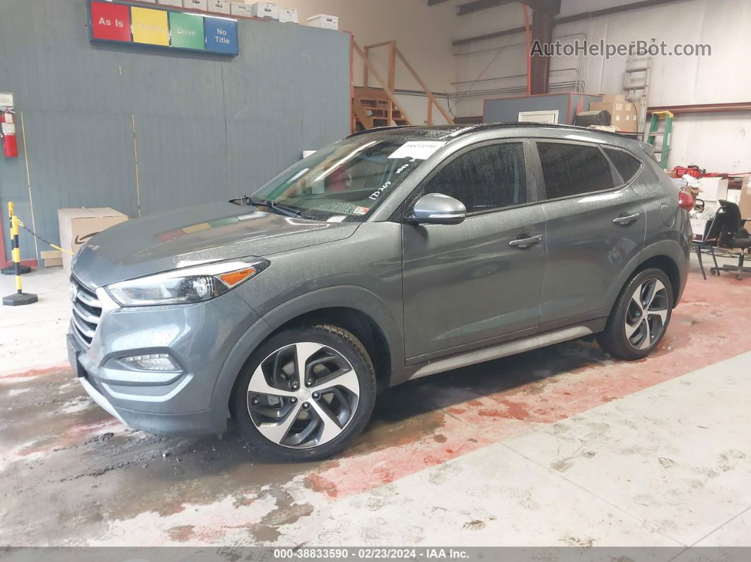 2018 Hyundai Tucson Value Gray vin: KM8J3CA21JU654153