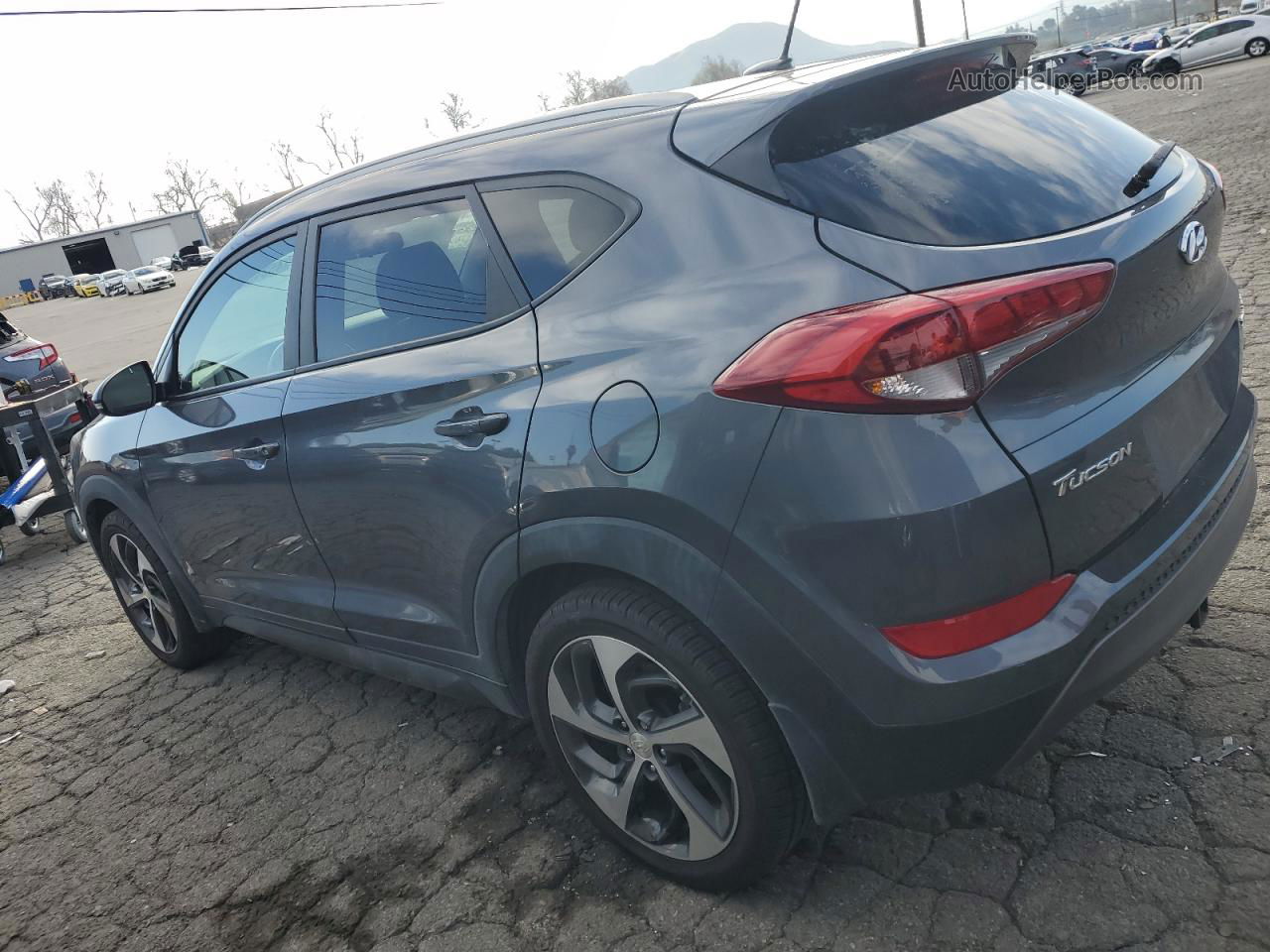 2016 Hyundai Tucson Limited Gray vin: KM8J3CA22GU127683