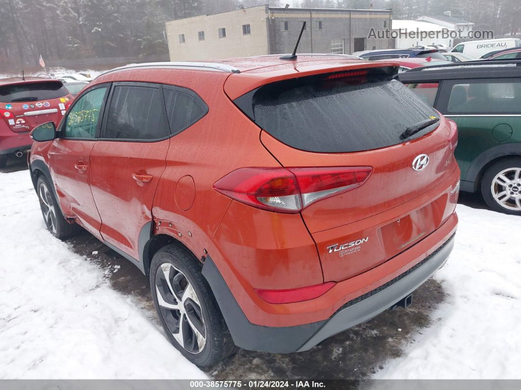 2016 Hyundai Tucson Sport Orange vin: KM8J3CA22GU185387