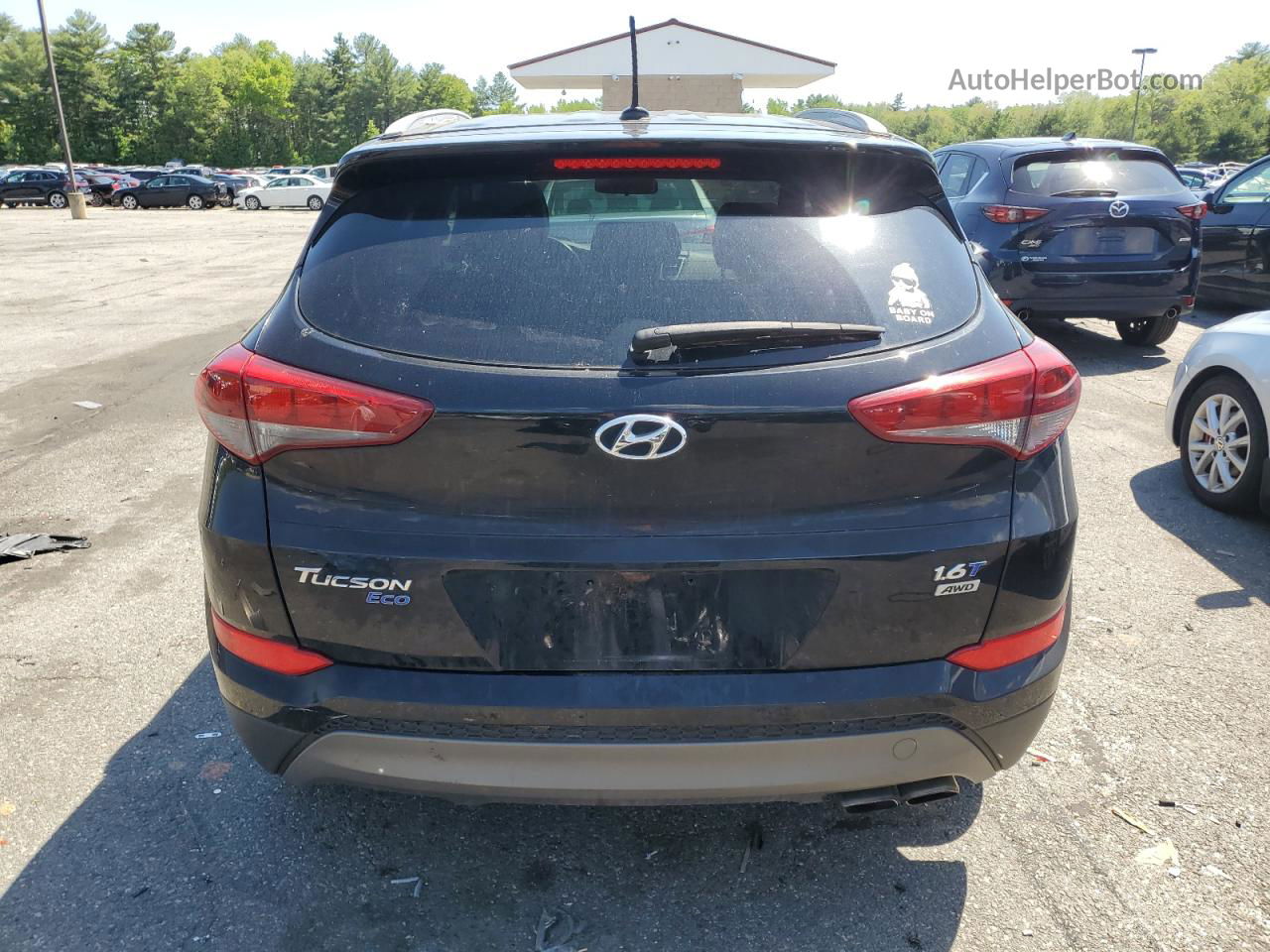 2016 Hyundai Tucson Limited Black vin: KM8J3CA22GU221112