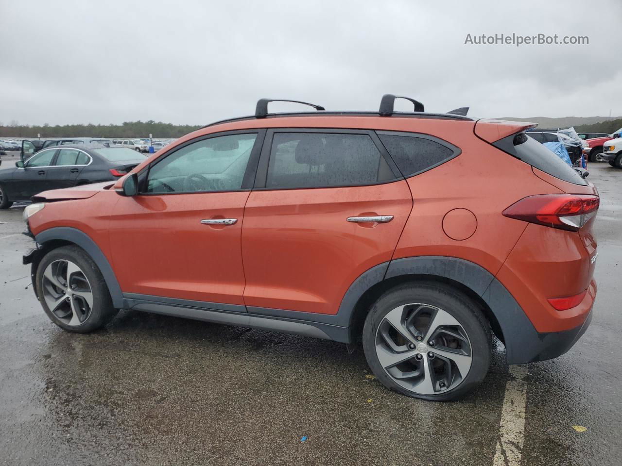 2016 Hyundai Tucson Limited Orange vin: KM8J3CA22GU223765