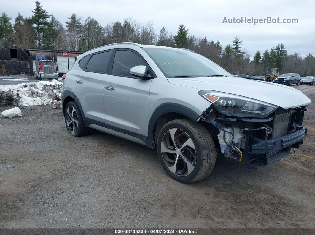 2017 Hyundai Tucson Limited Silver vin: KM8J3CA22HU272191